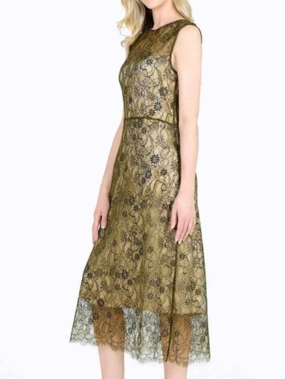 Vince Sleeveless Lace Dress-Botanica Size M